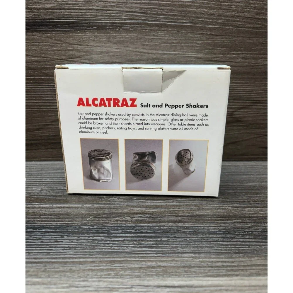 USP Alcatraz Salt And Pepper Shakers Stainless Steel
